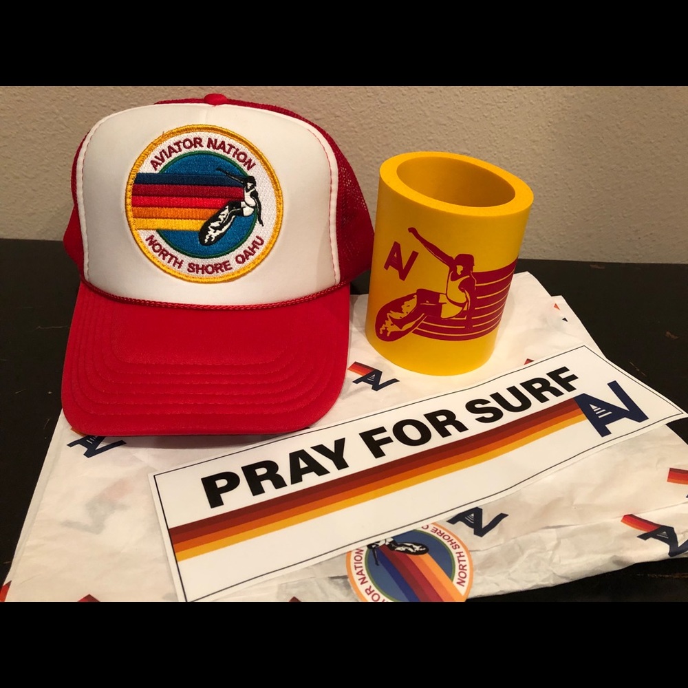 Rare Aviator Nation Trucker Hat